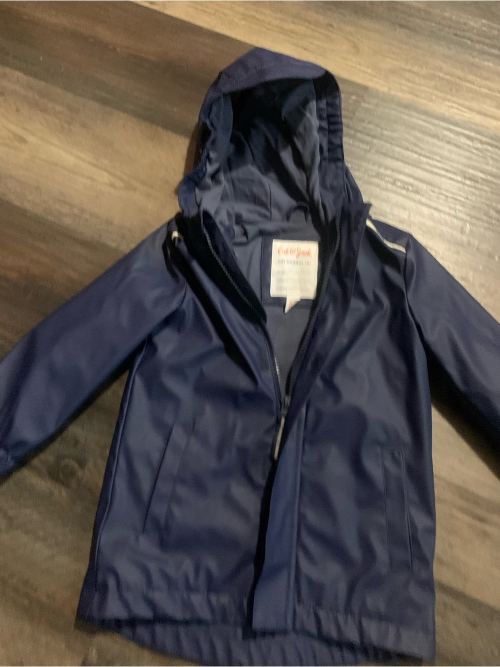 Cat & Jack Navy Hooded Raincoat for Kids